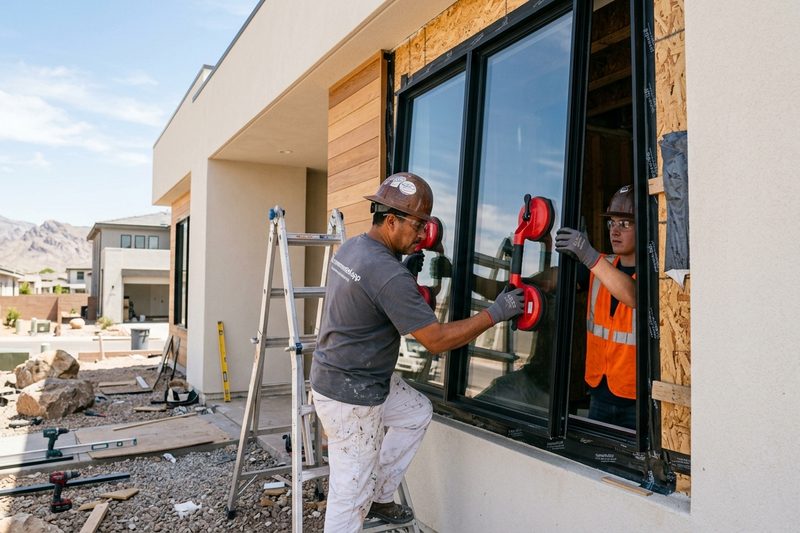 Window installation on residential home